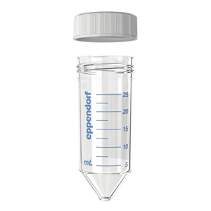 艾本德Eppendorf Conical Tubes 25 mL 帶螺旋蓋, 25 mL, 啟動套裝，4  個單離心管架，6  個轉子適配器，轉子孔可容納 50  mL 錐形管, PCR 潔凈級, 無