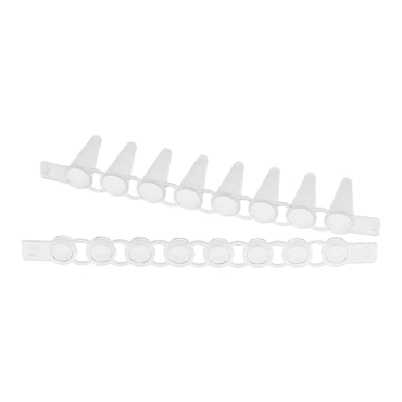 艾本德Eppendorf PCR Tube Strips, 0.1 mL, PCR 潔凈級, 帶平蓋（10 × 12 條）